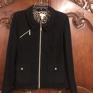 Chico’s Zenergy Sz 1 Black Zip up dress Jacket